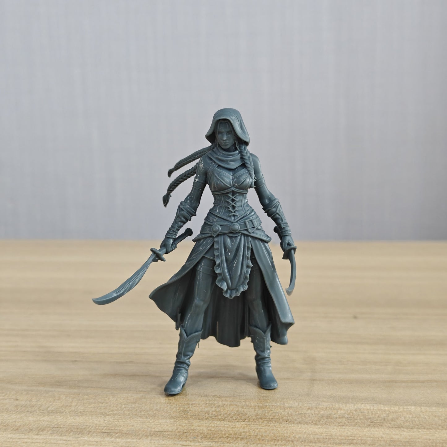 MRY-SFW LYTR1361 Desert Curved Blade Female Mercenary Fantasy Warrior 3D Printed Figure Model
