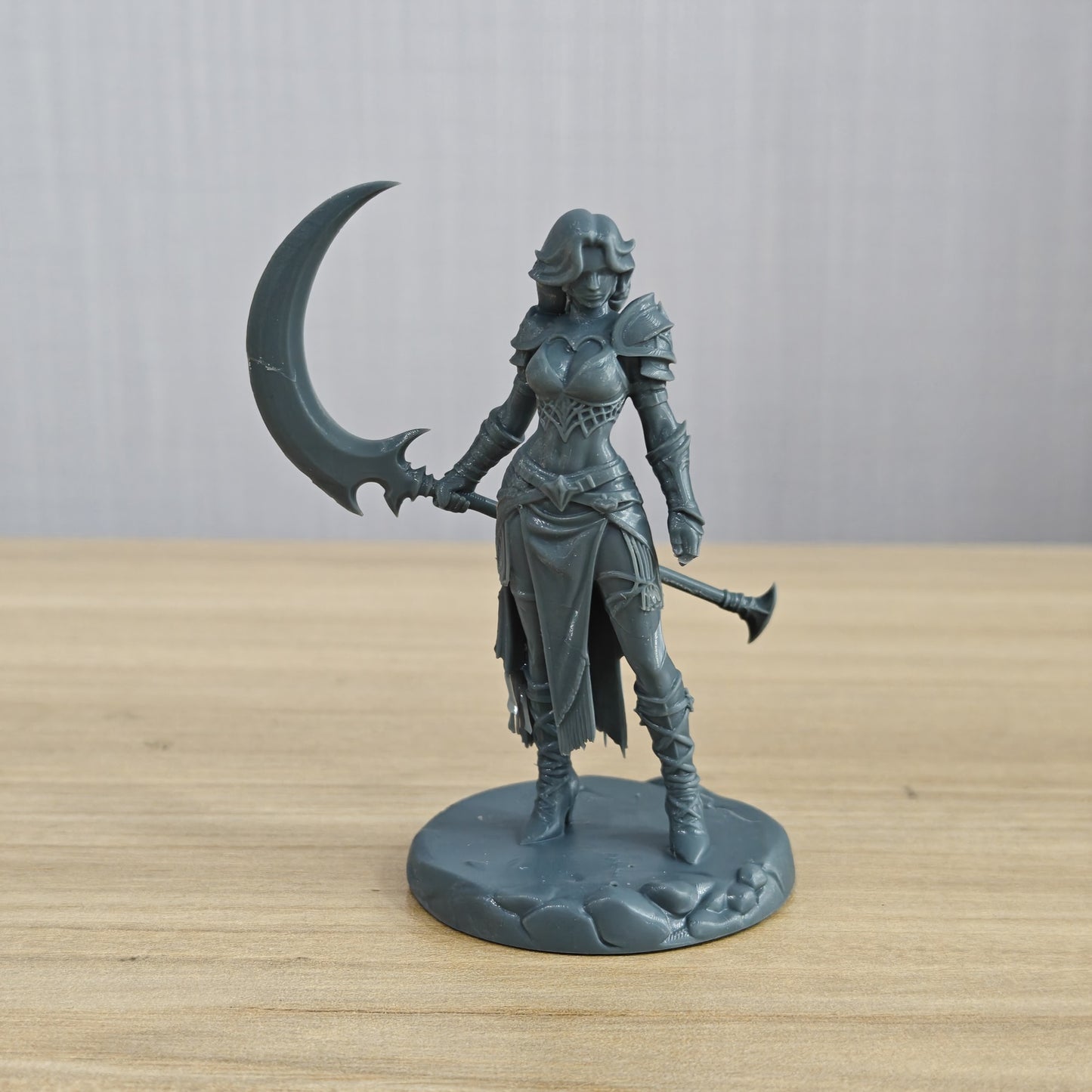 MRY-SFW LYTR1346 Crimson Flame Scythe Female Warrior Fantasy Warrior 3D Printed Figure Model