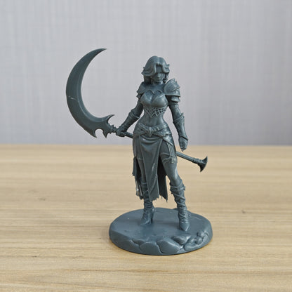 MRY-SFW LYTR1346 Crimson Flame Scythe Female Warrior Fantasy Warrior 3D Printed Figure Model