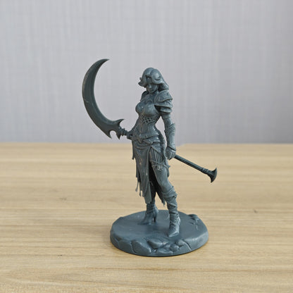 MRY-SFW LYTR1346 Crimson Flame Scythe Female Warrior Fantasy Warrior 3D Printed Figure Model