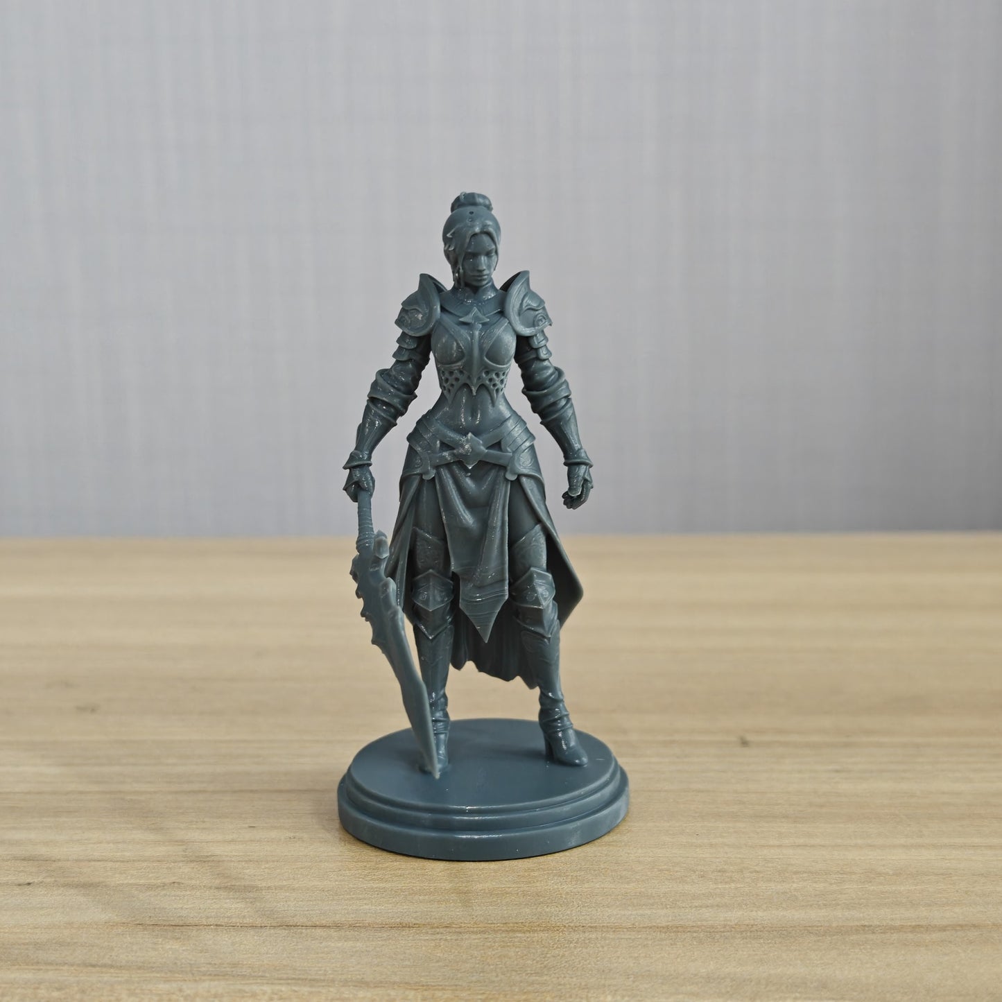 MRY-SFW LYTR1362 Holy Light Short Halberd Female Warrior 3D Printed Figure Model