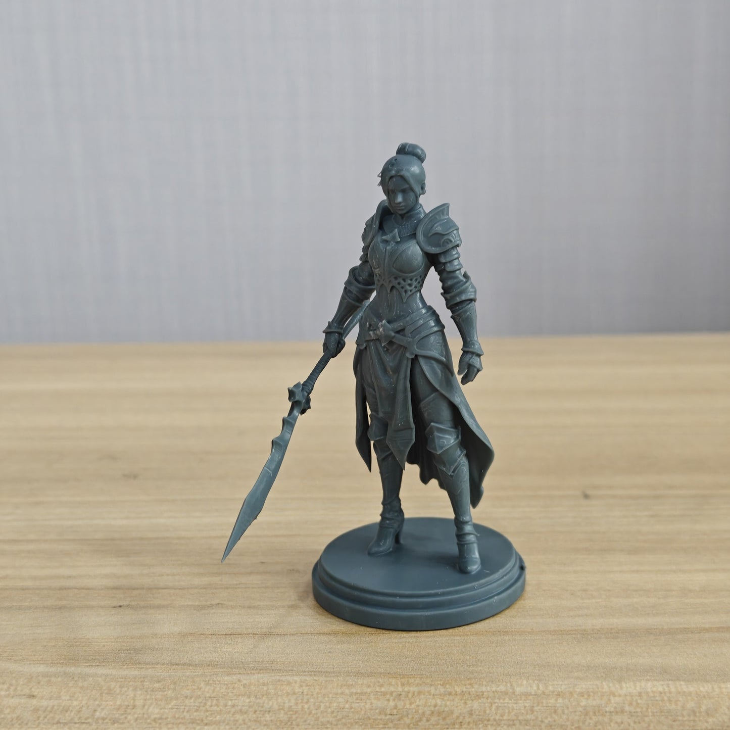 MRY-SFW LYTR1362 Holy Light Short Halberd Female Warrior 3D Printed Figure Model