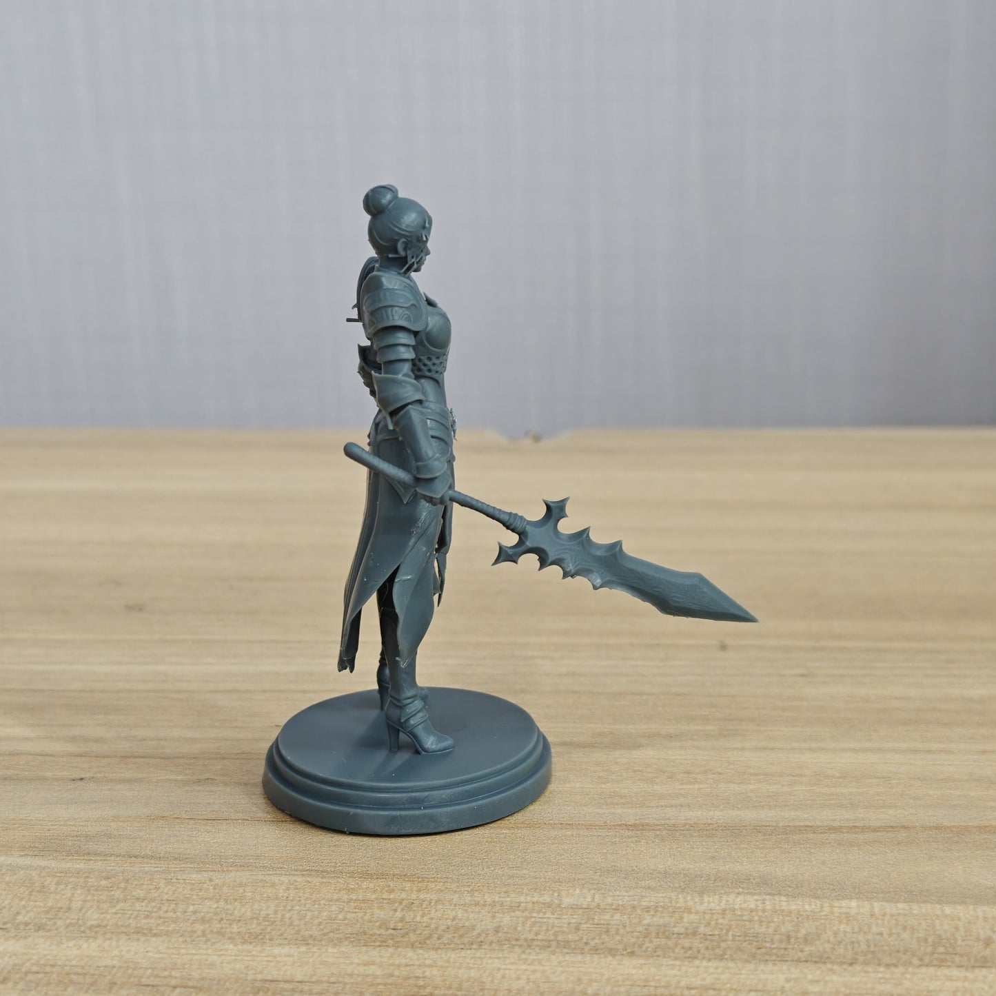 MRY-SFW LYTR1362 Holy Light Short Halberd Female Warrior 3D Printed Figure Model