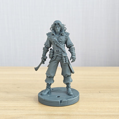 MRY-SFW LYTR1369 Ocean Pirate Swordsman Fantasy Warrior 3D Printed Figure Model