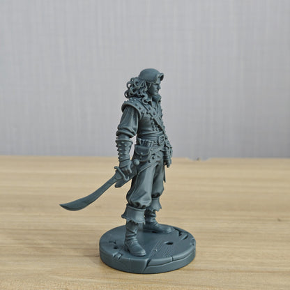 MRY-SFW LYTR1369 Ocean Pirate Swordsman Fantasy Warrior 3D Printed Figure Model