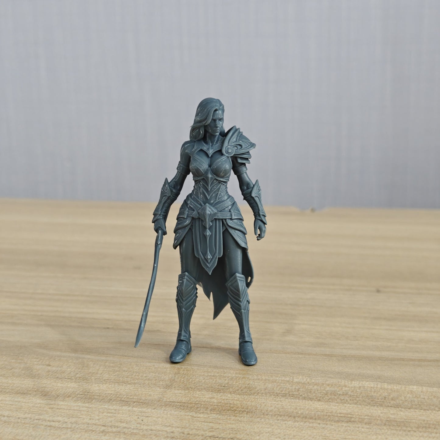 MRY-SFW LYTR1358 Fantasy Mechanical Armor Female Warrior 3D Printed Figure Model