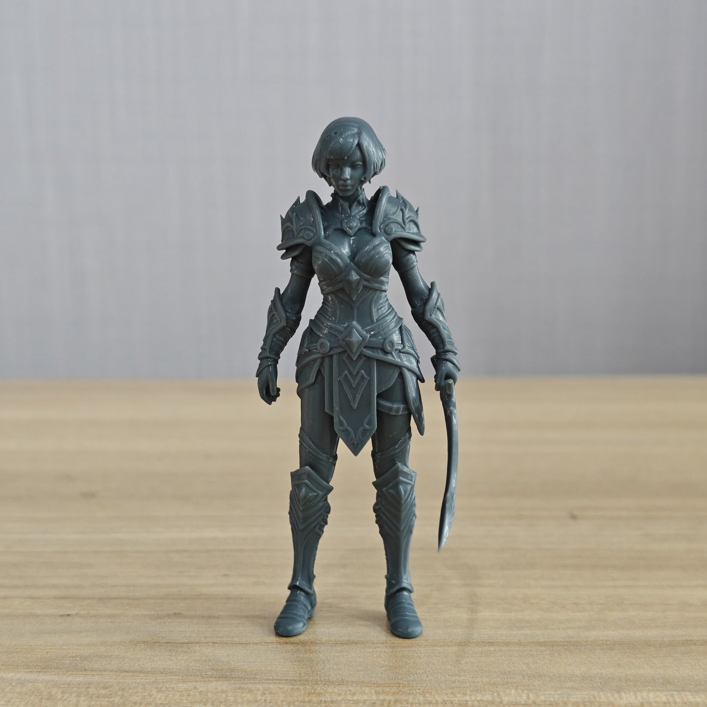 MRY-SFW LYTR1356 Fantasy Style Mechanical Female Warrior 3D Printed Figure Model