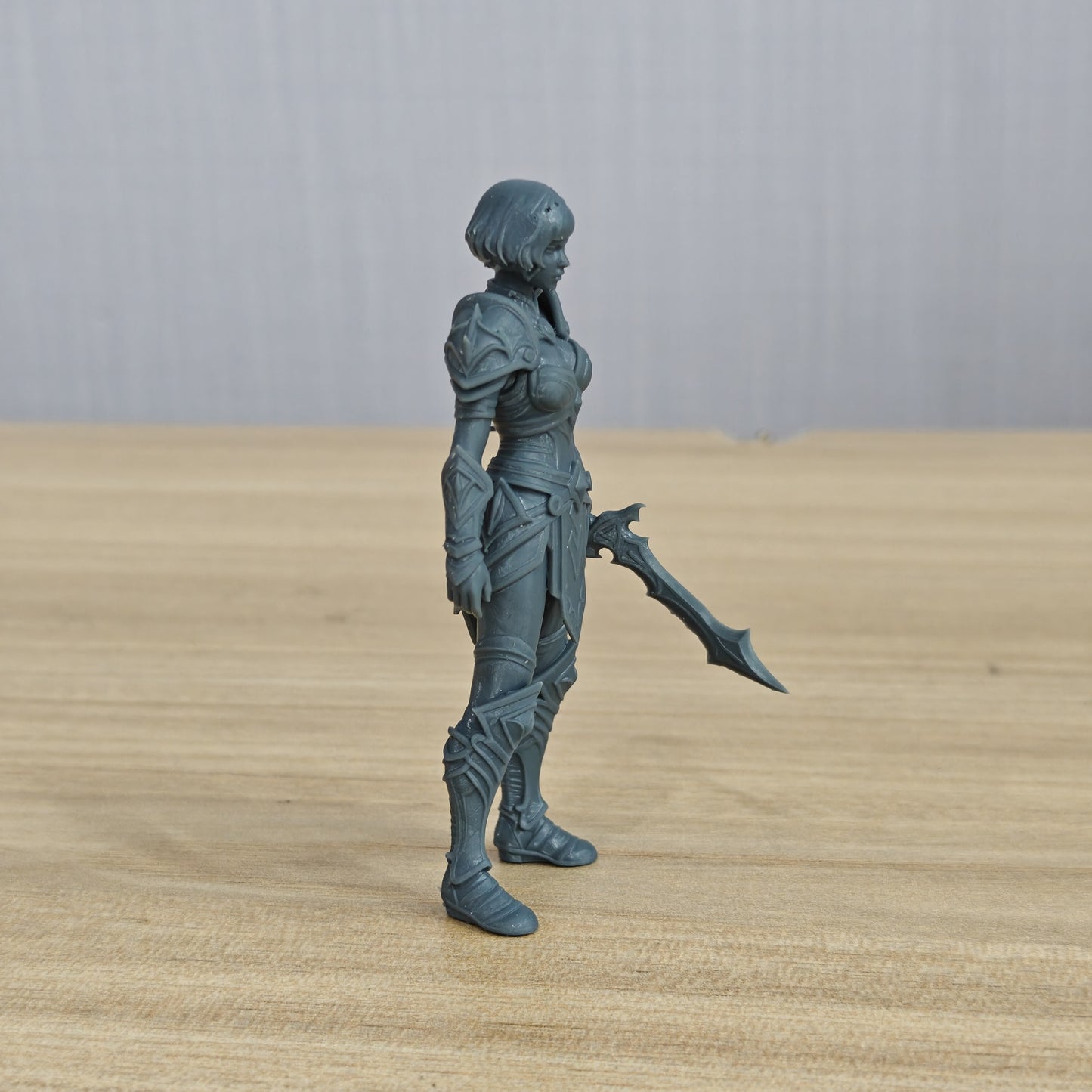 MRY-SFW LYTR1356 Fantasy Style Mechanical Female Warrior 3D Printed Figure Model