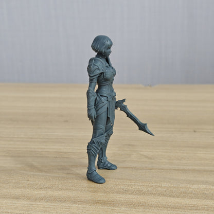 MRY-SFW LYTR1356 Fantasy Style Mechanical Female Warrior 3D Printed Figure Model
