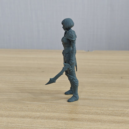 MRY-SFW LYTR1356 Fantasy Style Mechanical Female Warrior 3D Printed Figure Model