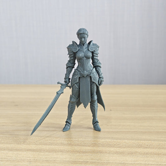 MRY-SFW LYTR1354 Fantasy Mecha Female Warrior 3D Printed Figure Model