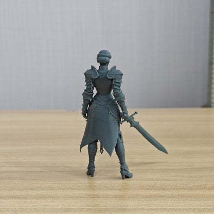 MRY-SFW LYTR1354 Fantasy Mecha Female Warrior 3D Printed Figure Model