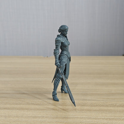 MRY-SFW LYTR1354 Fantasy Mecha Female Warrior 3D Printed Figure Model
