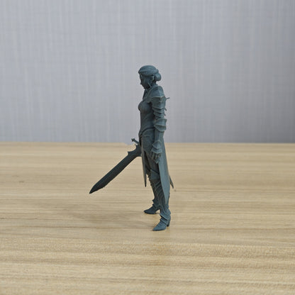 MRY-SFW LYTR1354 Fantasy Mecha Female Warrior 3D Printed Figure Model