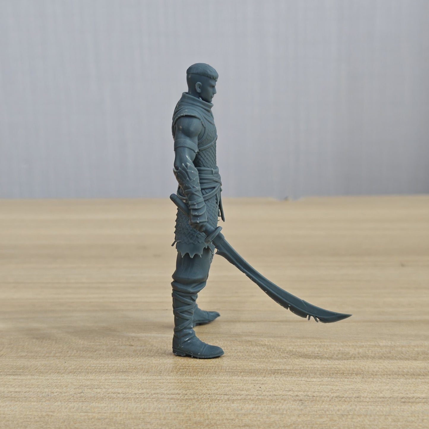 MRY-SFW LYTR1348 Black Blade Samurai Fantasy Warrior 3D Printed Figure Model