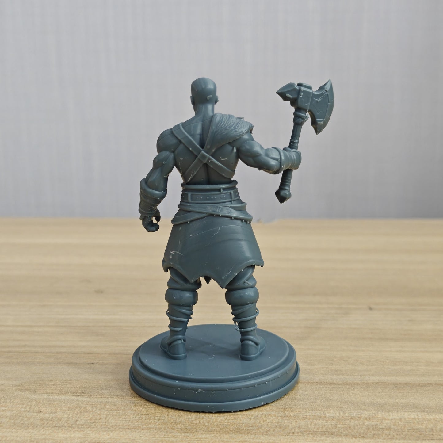MRY-SFW LYTR1370 Battle Axe Fantasy Male Warrior 3D Printed Figure Model