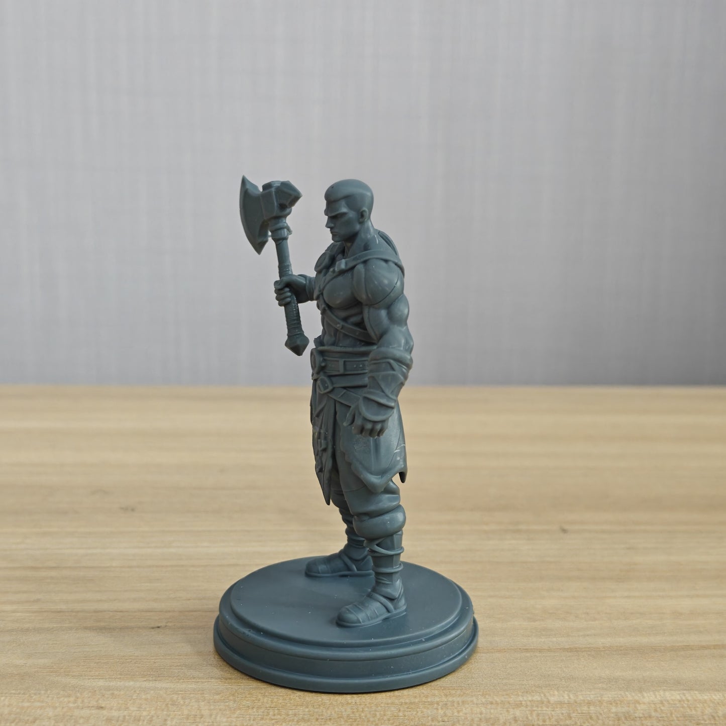 MRY-SFW LYTR1370 Battle Axe Fantasy Male Warrior 3D Printed Figure Model