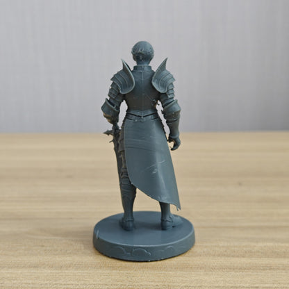 MRY-SFW LYTR1366 Star Pattern Holy Sword Knight Fantasy Warrior 3D Printed Figure Model