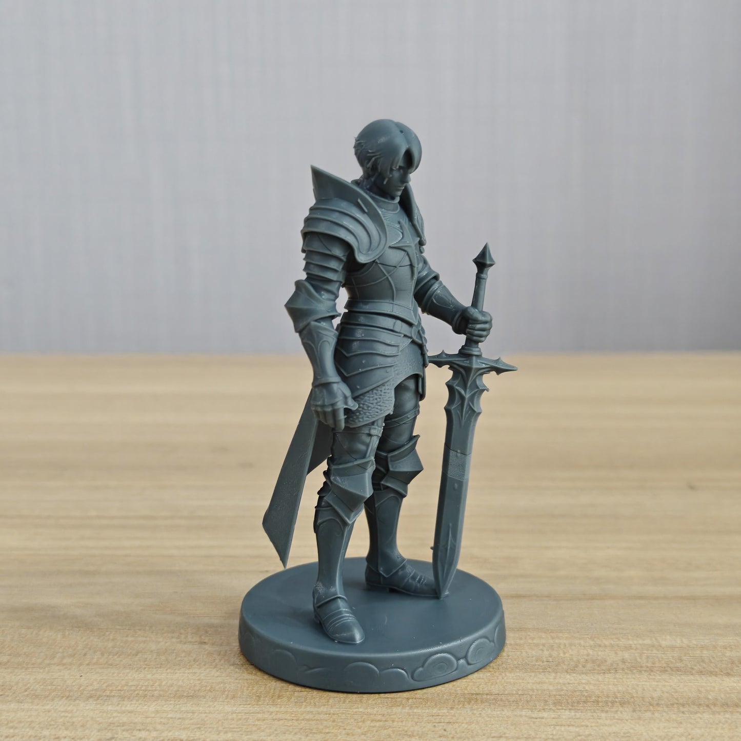 MRY-SFW LYTR1366 Star Pattern Holy Sword Knight Fantasy Warrior 3D Printed Figure Model
