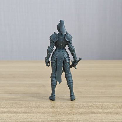 MRY-SFW LYTR1372 Heavy Armor Fantasy Female Sword Guard 3D Printed Figure Model