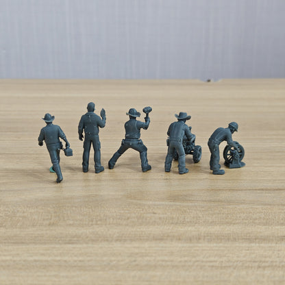 MRY-SFW LYTR1327 American Western Cowboy Engineer Set Adult Collectible