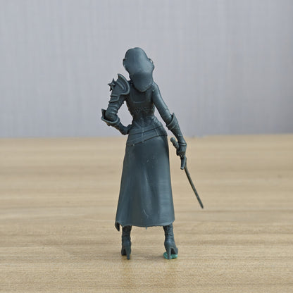 MRY-SFW LYTR1365 Star Ring Light Armor Female Swordsman Fant – LCD 3D printed resin model kit, image 2
