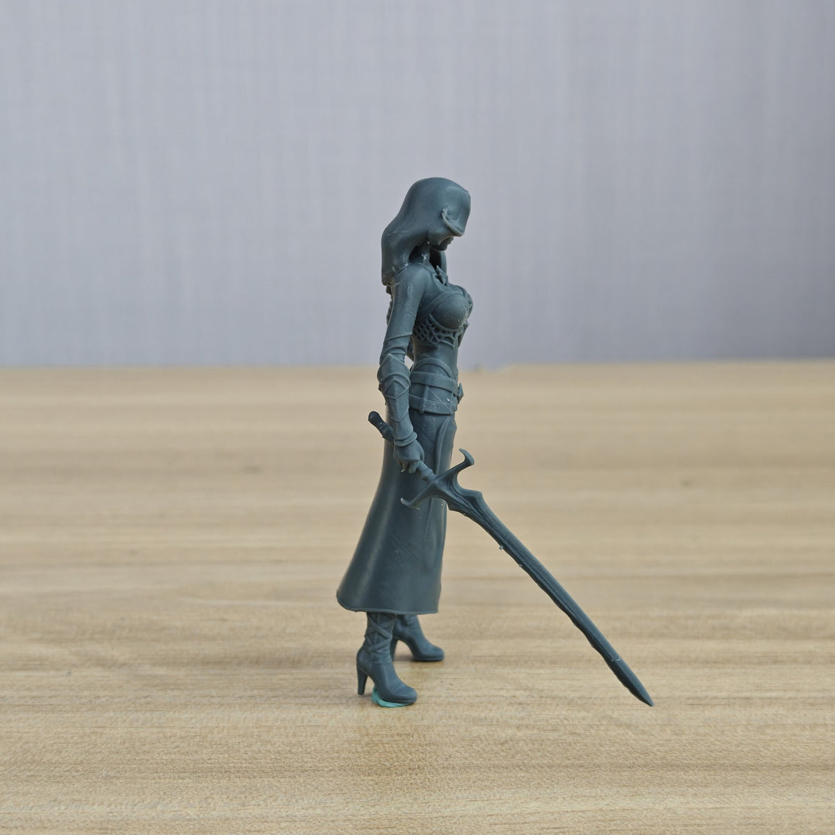 MRY-SFW LYTR1365 Star Ring Light Armor Female Swordsman Fant – LCD 3D printed resin model kit, image 3