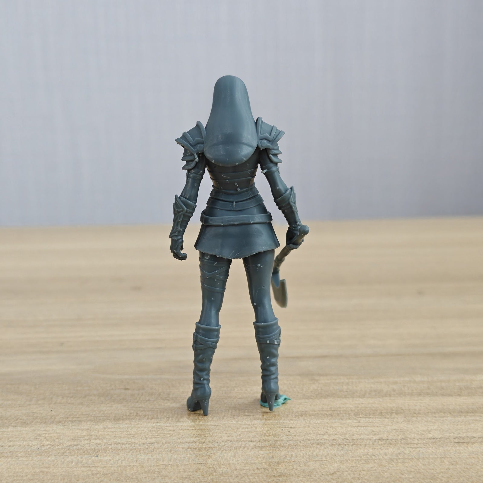 MRY-SFW LYTR1371 Battle Axe Fantasy Female Warrior 3D Printe – LCD 3D printed resin model kit, image 3