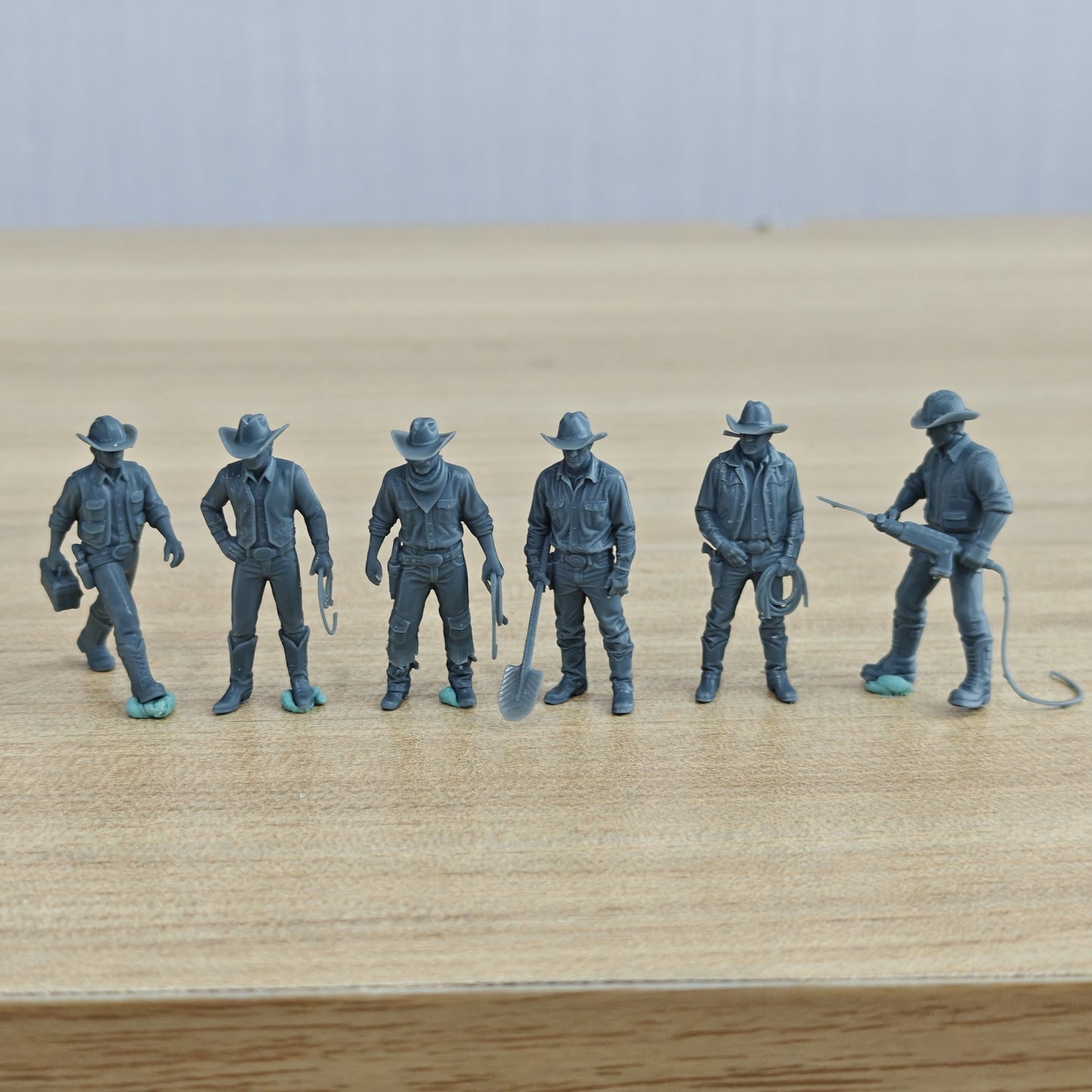 MRY-SFW LYTR1328 American Western Cowboy Worker Six Person Set