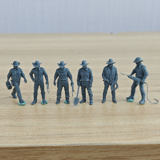 MRY-SFW LYTR1328 American Western Cowboy Worker Six Person Set