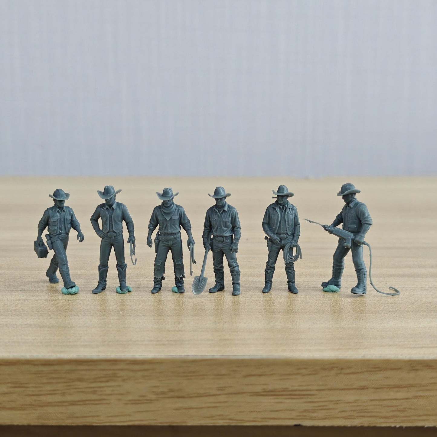 MRY-SFW LYTR1328 American Western Cowboy Worker Six Person Set