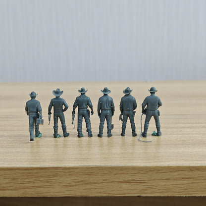 MRY-SFW LYTR1328 American Western Cowboy Worker Six Person Set