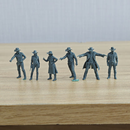 MRY-SFW LYTR1339 American Western Cowboy Lawman Six Person Set