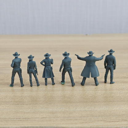 MRY-SFW LYTR1339 American Western Cowboy Lawman Six Person Set