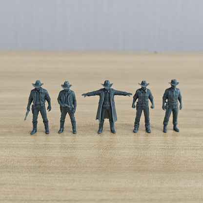MRY-SFW LYTR1331 American Western Cowboy Gunman Five Person Set