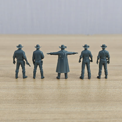 MRY-SFW LYTR1331 American Western Cowboy Gunman Five Person Set