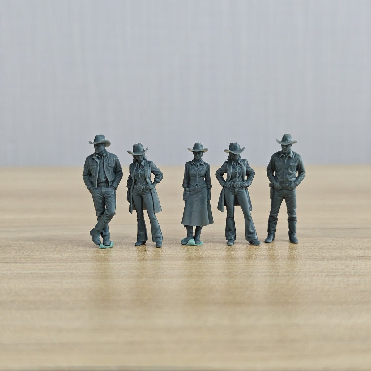 MRY-SFW LYTR1319 American Western Cowboy Sheriff Five Person – LCD 3D printed resin model kit, image 2
