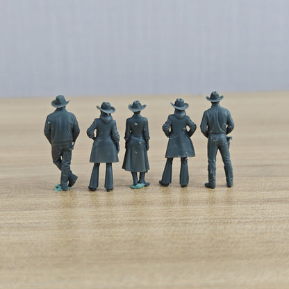 MRY-SFW LYTR1319 American Western Cowboy Sheriff Five Person – LCD 3D printed resin model kit, image 3