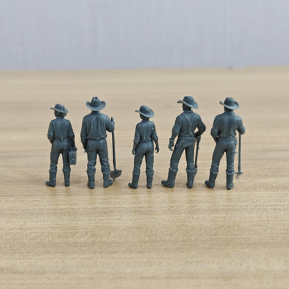 MRY-SFW LYTR1332 American Western Cowboy Farmer Five Person Set