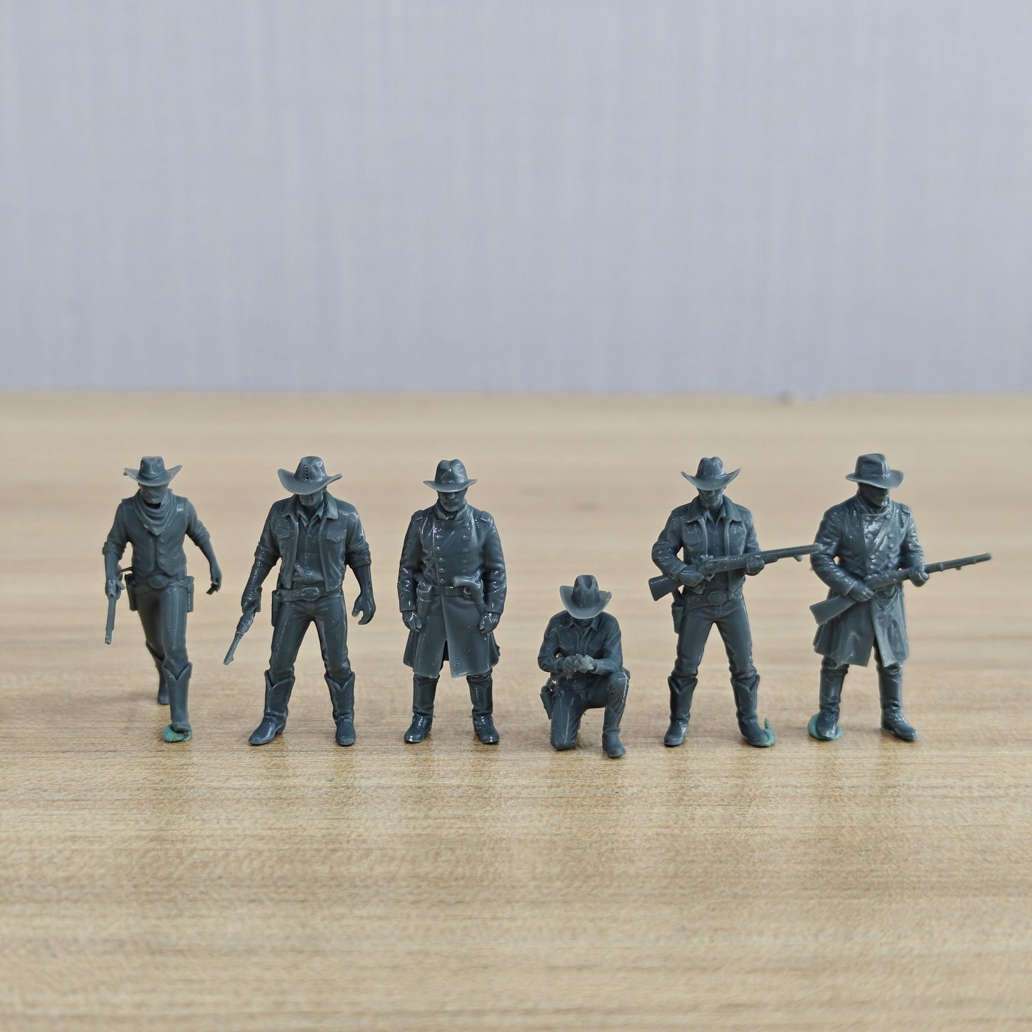 MRY-SFW LYTR1325 American Western Cowboy Militia Six Person  – LCD 3D printed resin model kit, image 1