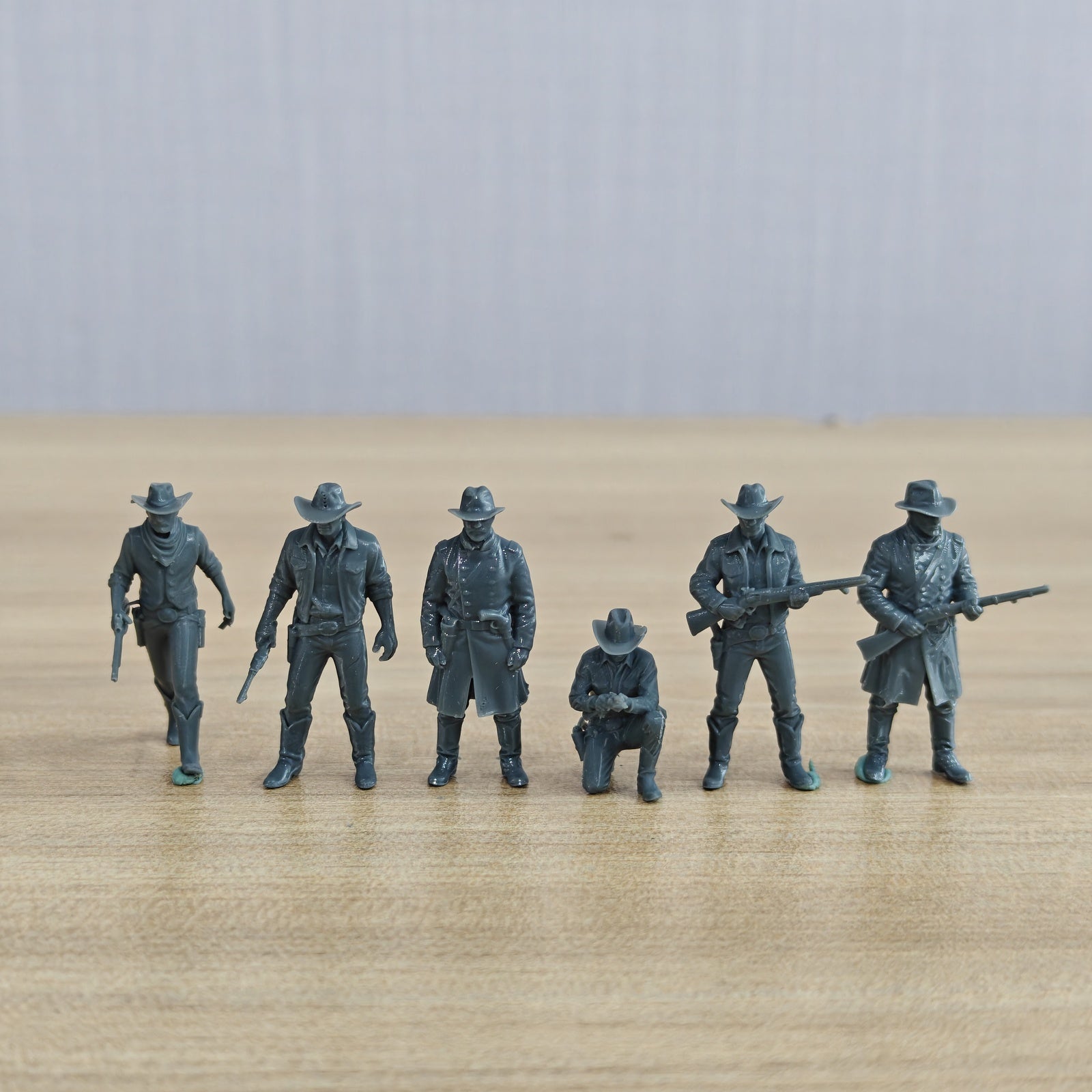 MRY-SFW LYTR1325 American Western Cowboy Militia Six Person  – LCD 3D printed resin model kit, image 1