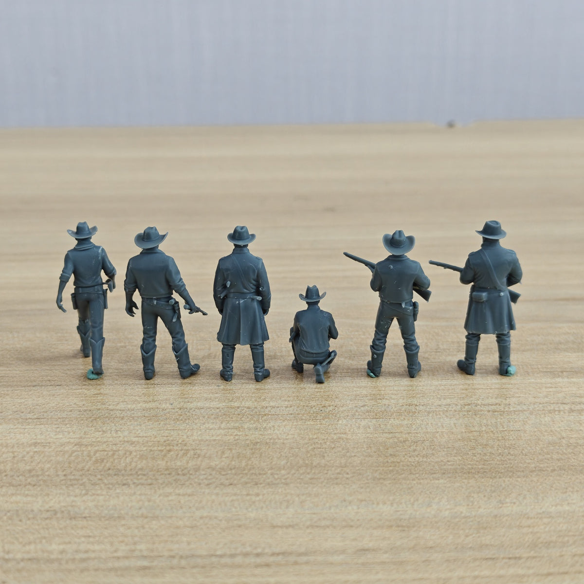 MRY-SFW LYTR1325 American Western Cowboy Militia Six Person  – LCD 3D printed resin model kit, image 2
