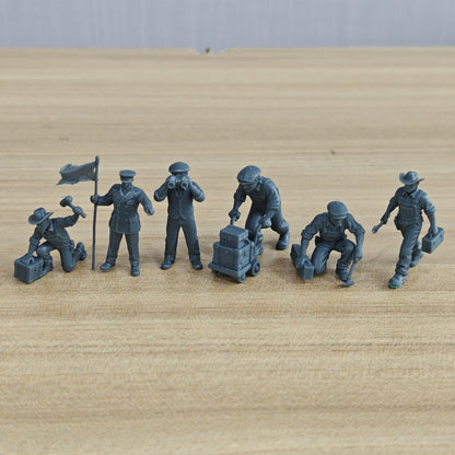 MRY-SFW LYTR1320 American Western Cowboy Railway Worker Six  – LCD 3D printed resin model kit, image 1