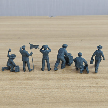 MRY-SFW LYTR1320 American Western Cowboy Railway Worker Six  – LCD 3D printed resin model kit, image 2