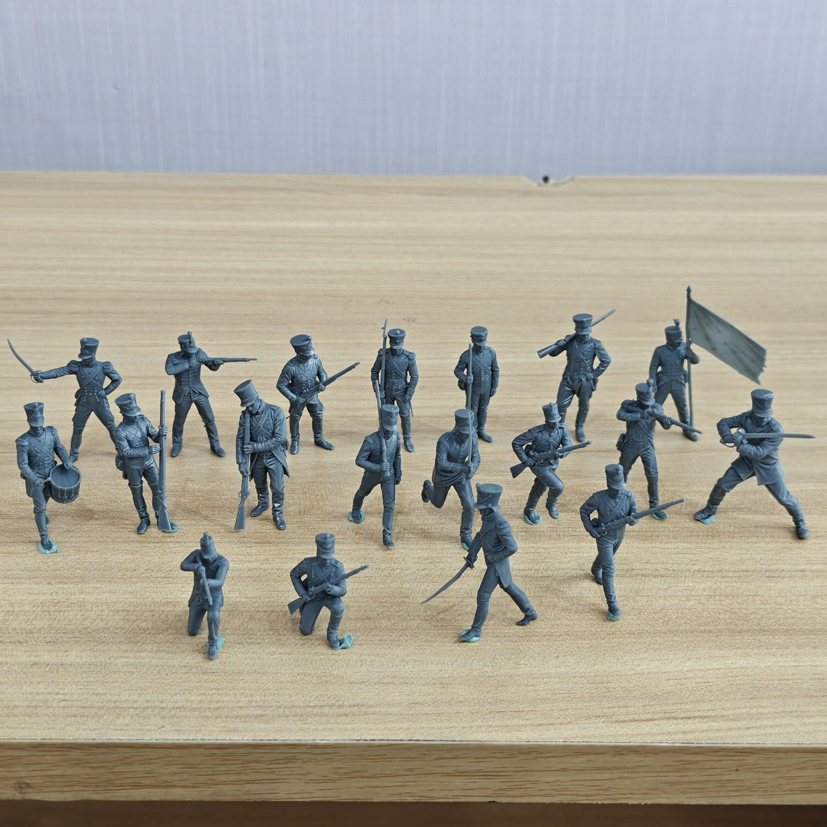 MRY-SFW SSTR426 Napoleonic Wars British Redcoat Line Infantr – LCD 3D printed resin model kit, image 1