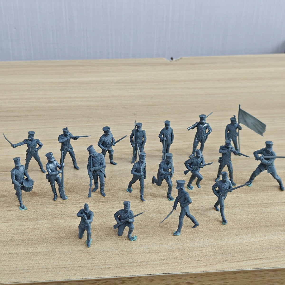 MRY-SFW SSTR426 Napoleonic Wars British Redcoat Line Infantr – LCD 3D printed resin model kit, image 2