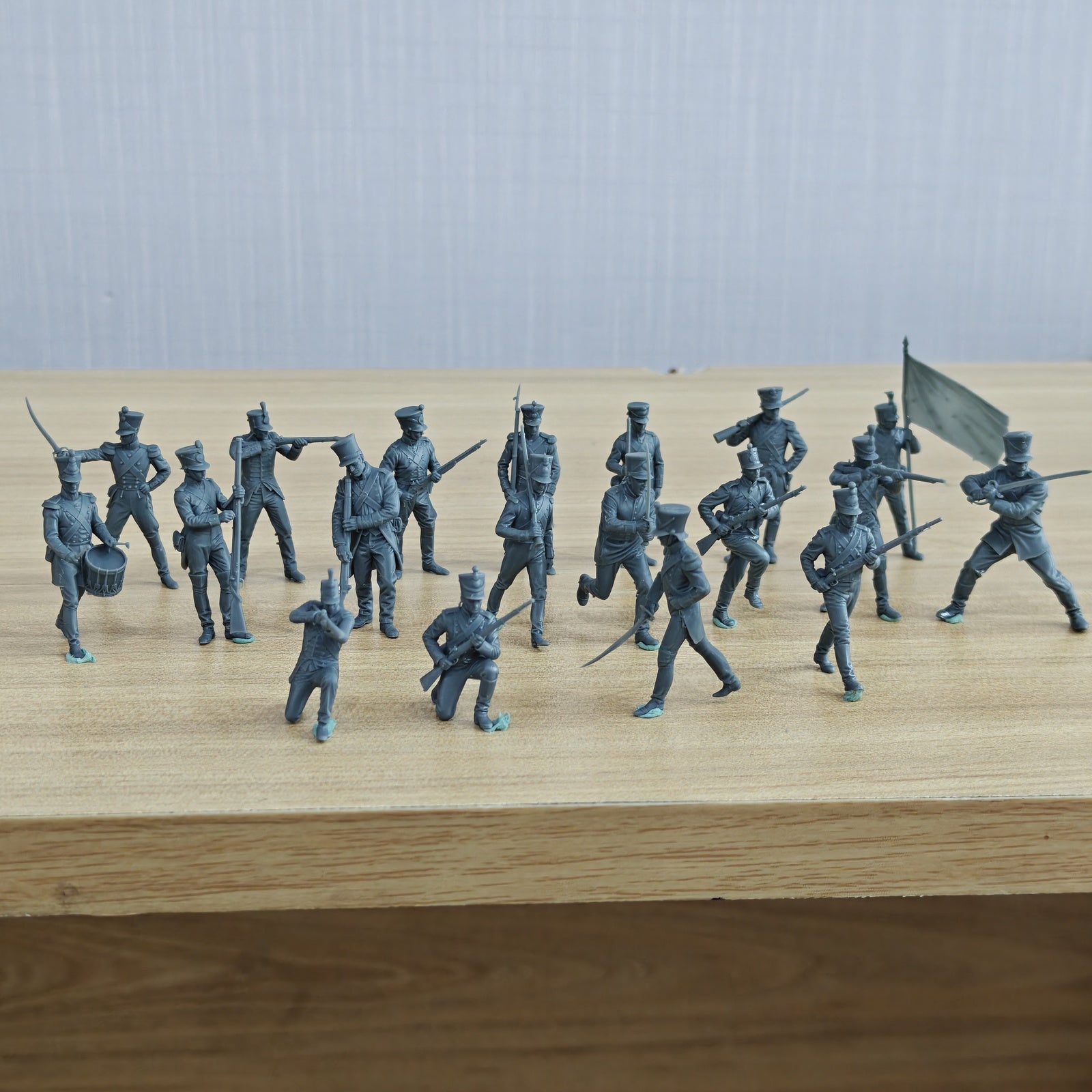 MRY-SFW SSTR426 Napoleonic Wars British Redcoat Line Infantr – LCD 3D printed resin model kit, image 4