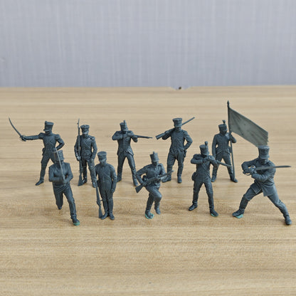 MRY-SFW SSTR426 Napoleonic Wars British Redcoat Line Infantr – LCD 3D printed resin model kit, image 6