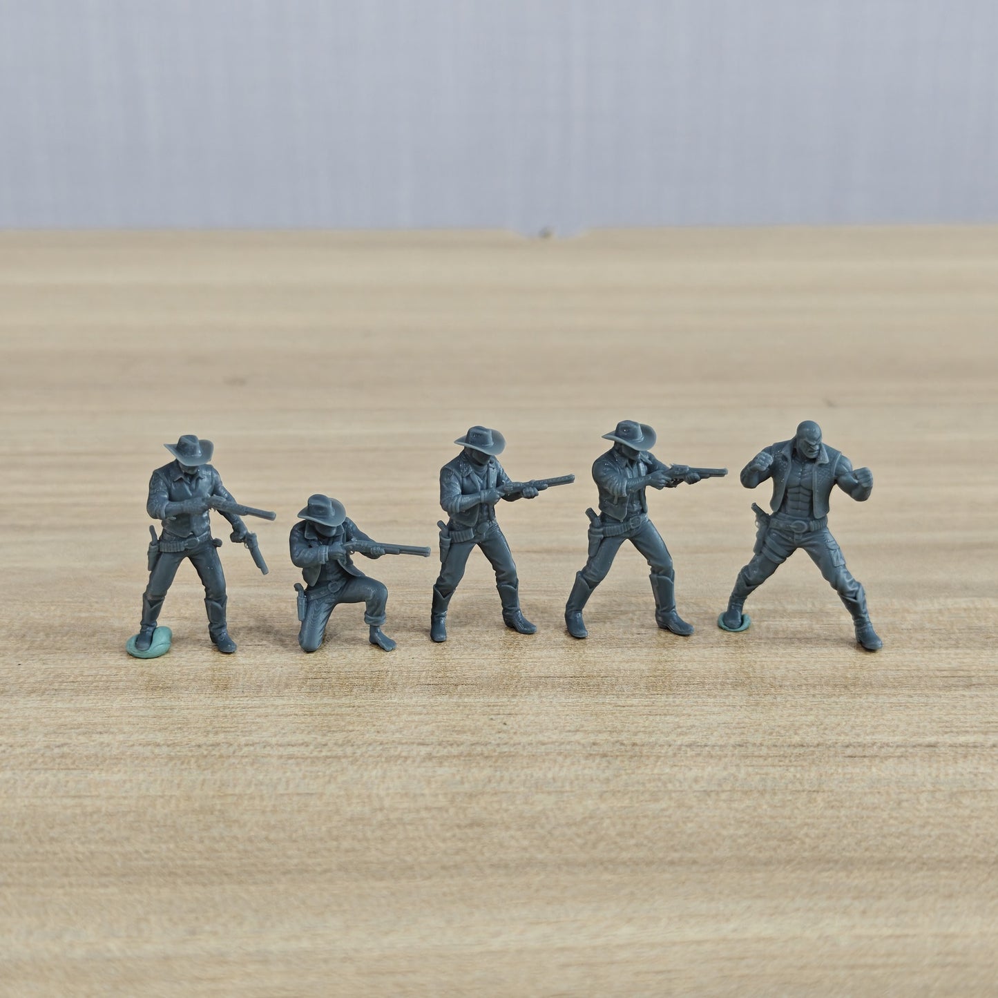 MRY-SFW LYTR1324 American Western Cowboy Hunter Five Person  – LCD 3D printed resin model kit, image 1