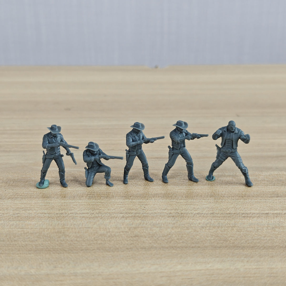 MRY-SFW LYTR1324 American Western Cowboy Hunter Five Person  – LCD 3D printed resin model kit, image 1